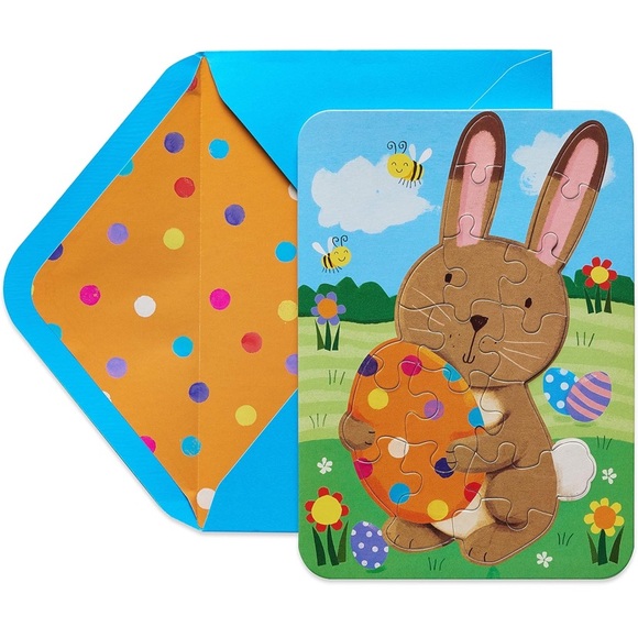 Papyrus Easter Card | For Kids | Easter Bunny Puzzle - Picture 1 of 4